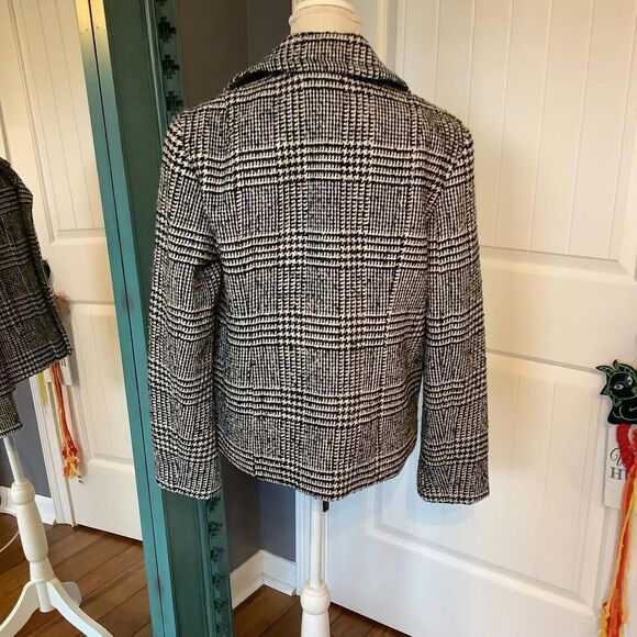 GAP Black and White Houndstooth Double-Breasted Jacket - Picture 5 of 7